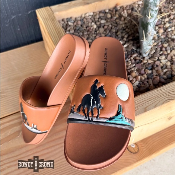 Rowdy Crowd Shoes - Saddle Bum Slides